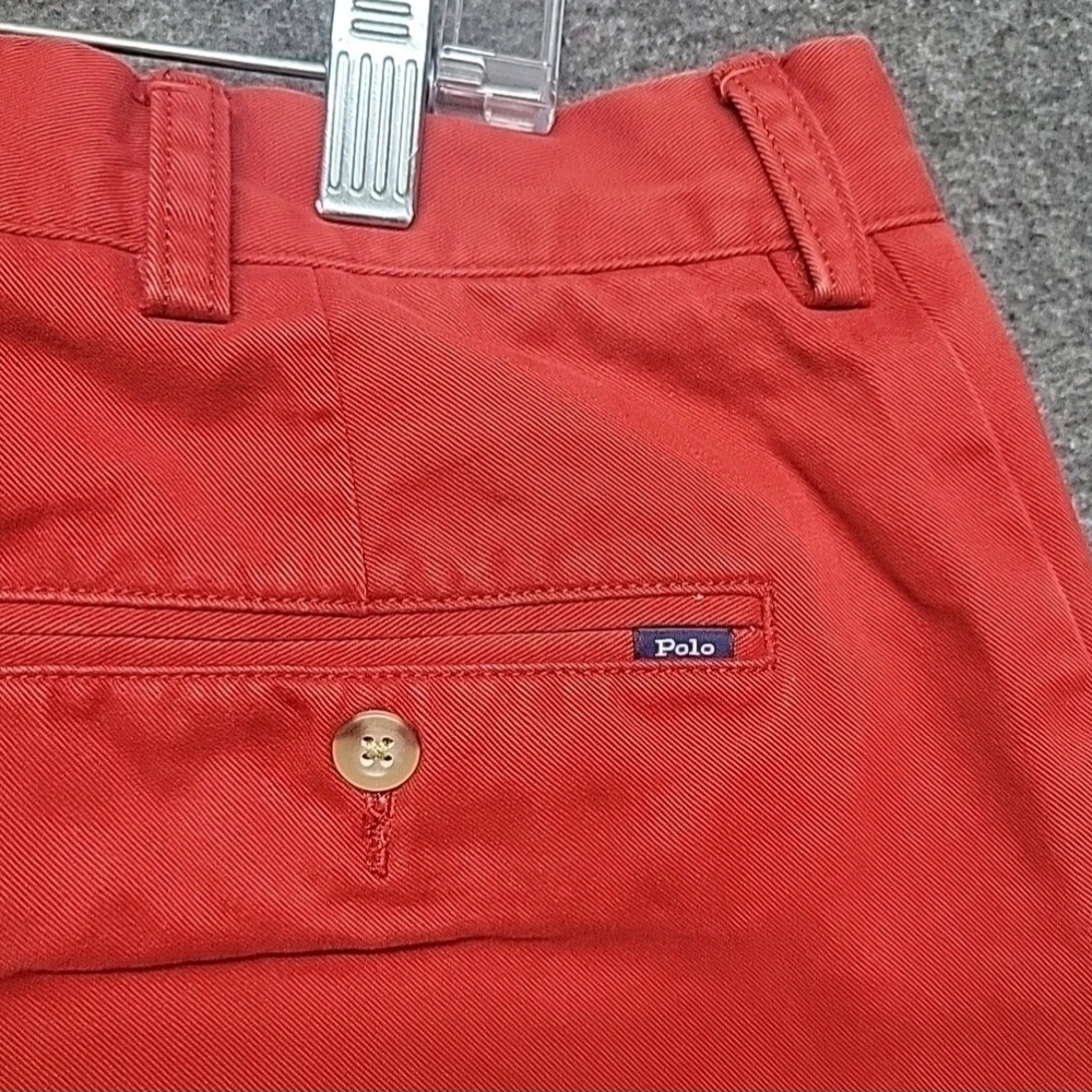 Lauren Ralph Lauren Men's Size 34 X 31(Actual) Red Classic Straight Leg Jeans - Picture 12 of 15
